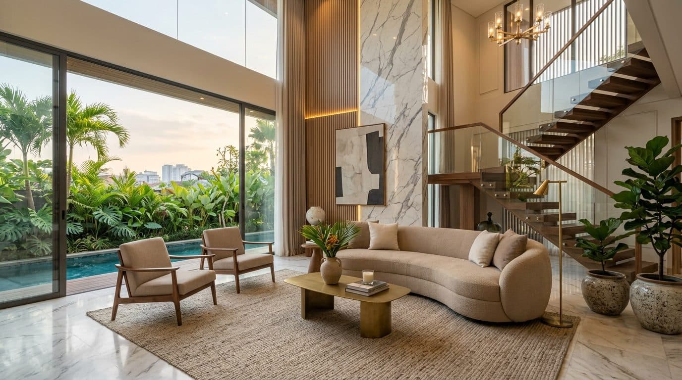 ARRA INTERIOR Semarang - Luxury Living Room Interior
